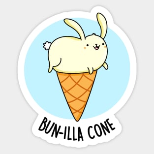 Bunilla Cone Food Pun Sticker